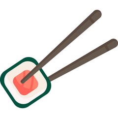 Sushi icon vector japanese restaurant food logo