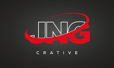JNG letters creative technology logo design