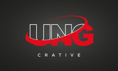 UNG letters creative technology logo design