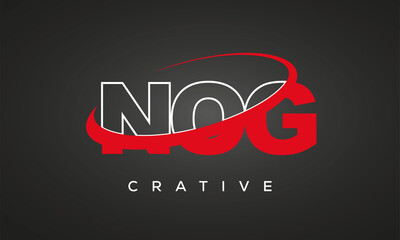 NOG letters creative technology logo design