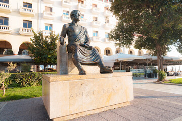 Statue of the famous philosopher and scientist of antiquity - Aristotle