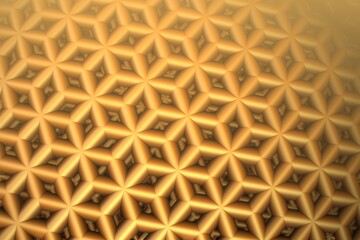 gold concept, bitcoin, digital investments, 3d fractal background. decorative image for design