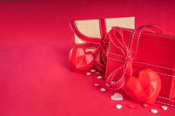 Valentine day red background