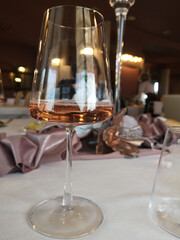 glass glass of ros? wine