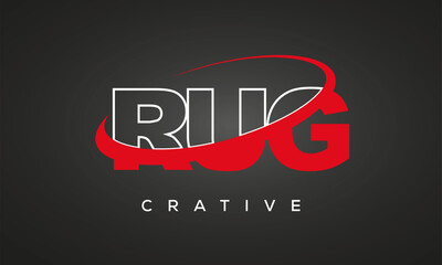 RUG letters creative technology logo design