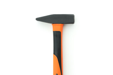 Hammer isolated on white background, close up