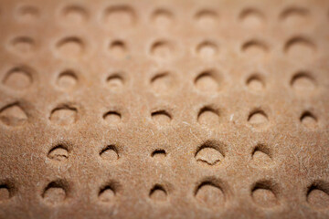 Extreme macro of embossed brown paper