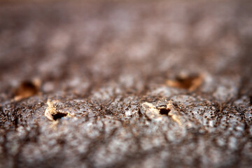 Extreme closeup of a leather
