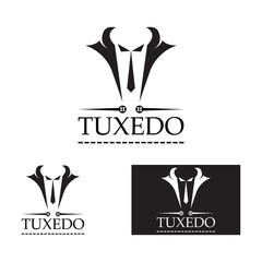 Tuxedo logo icon vector design template illustration