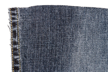 Piece of dark jeans fabric