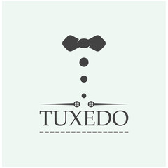 Tuxedo logo icon vector design template illustration
