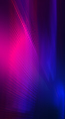 Dark abstract futuristic background with ultraviolet neon glow.  Laser neon lines, waves, particle explosion
