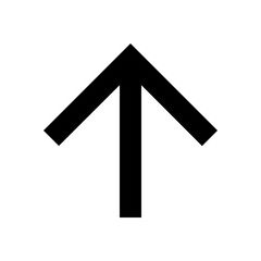 Arrow Upward Icon, Arrow Upward Vector

