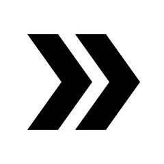 Double Arrow Icon, Double Arrow Vector, Arrow Two Icon

