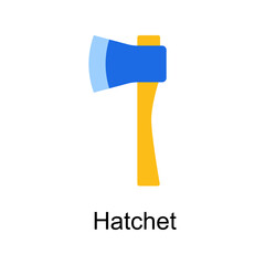 Hatchet vector Flat Icon Design illustration. Home Improvements Symbol on White background EPS 10 File