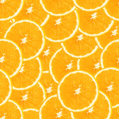 orange seamless pattern, orange background with oranges