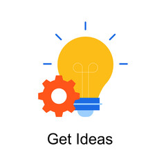 Get Ideas vector Flat Icon Design illustration. Home Improvements Symbol on White background EPS 10 File