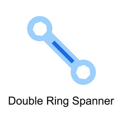Ring Spanner vector Flat Icon Design illustration. Home Improvements Symbol on White background EPS 10 File