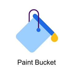 Paint Bucket vector Flat Icon Design illustration. Home Improvements Symbol on White background EPS 10 File