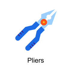 Pliers vector Flat Icon Design illustration. Home Improvements Symbol on White background EPS 10 File