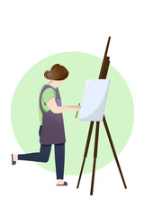 the profession of a woman is an artist