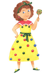 girl with a lollipop