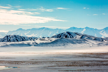  Winter mountains landscape