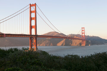 Panoramic view of golden gate bridge san Francisco