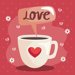 love coffee cup