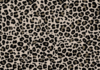 Leopard print seamless pattern design