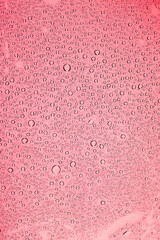 water drops on red background