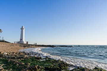 Obraz premium 快晴の野間灯台