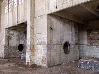 Old Factory grunge rusty abandoned construction retro