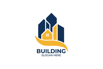 logo building set for industry and company