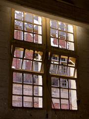 Old Factory grunge rusty abandoned construction retro window