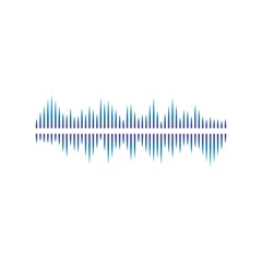 Sound waves vector illustration design
