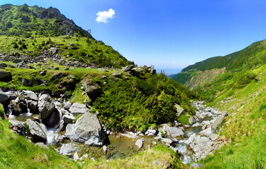 Mountain landscape - Transfagarasan road, Romania