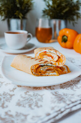 vegitarian shawarma with egg