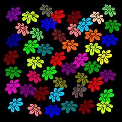seamless pattern with flowers