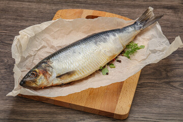 Salted Herring fish with pepper