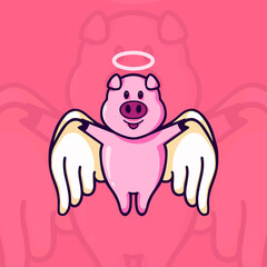 Angel Pig Character