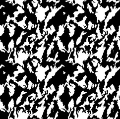 Fototapeta na wymiar Abstract camouflage pattern design black and white ornament seamless