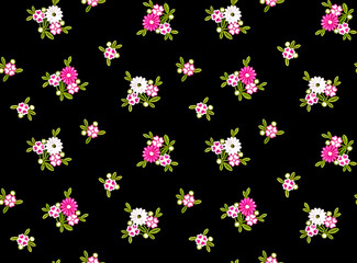 Fototapeta na wymiar Abstract floral design flowers pattern cute seamless