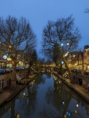 Naklejka premium Dutch canal