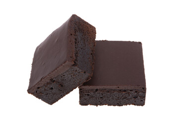 chocolate american brownie isolated