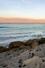 Fototapeta na wymiar Beautiful picture of sunset at Palm Beach, Florida, United States of America