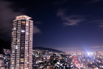 Naklejka premium 窓から見た神戸の夜景