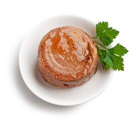 pet food on white background