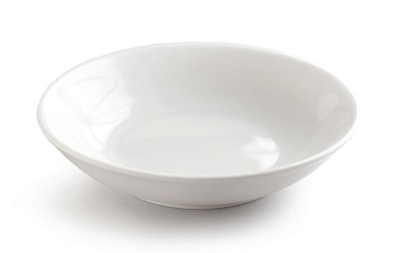 empty white bowl