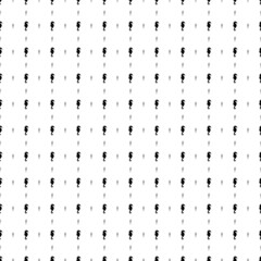 Square seamless background pattern from geometric shapes are different sizes and opacity. The pattern is evenly filled with black sea horse symbols. Vector illustration on white background